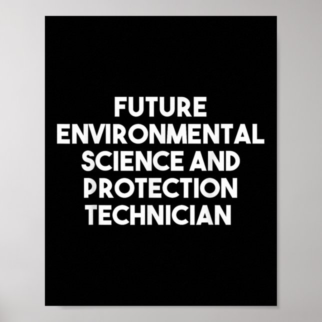 Future Environmental Science And Protection Techni Poster (Front)
