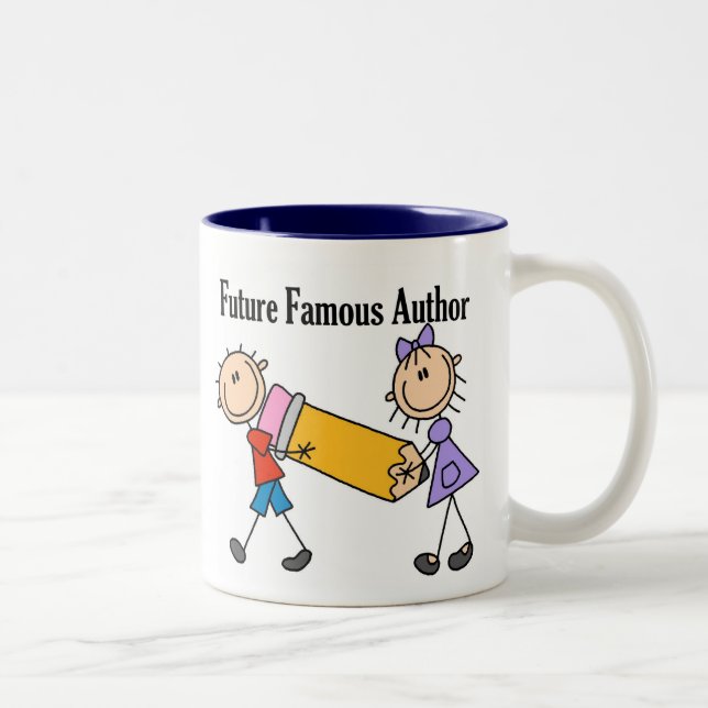Future Famous Author Two-Tone Coffee Mug (Right)