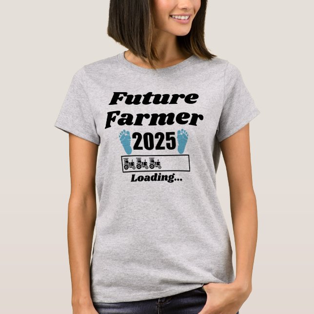 Future Farmer 2025 Baby Announcement T-Shirt (Front)