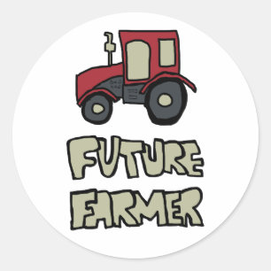 Future Farmer Classic Round Sticker