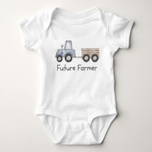 Future Farmer, Country Baby Shower Gift Bodysuit (Front)