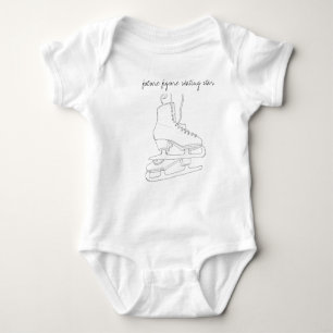 Future figure skating star baby bodysuit