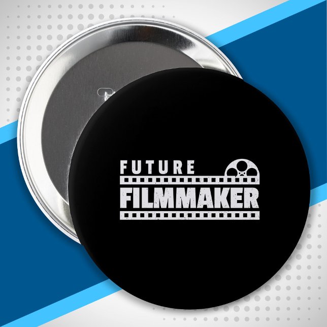 Future Filmmaker Indie Movie Director Producer 10 Cm Round Badge (Creator Uploaded)