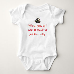 Future Firefighter Baby Bodysuit