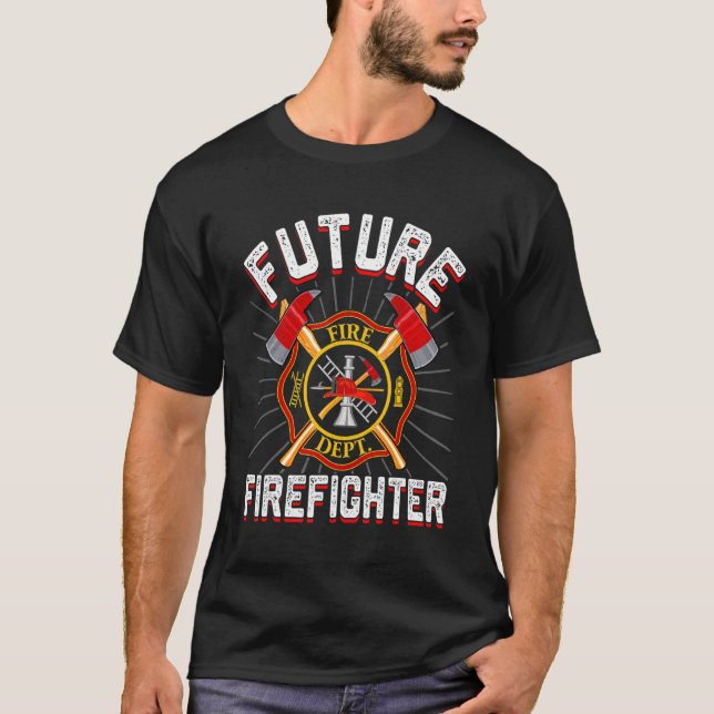 Future Firefighter  Firetrucks Fire Rescuer Firema T-Shirt (Front)