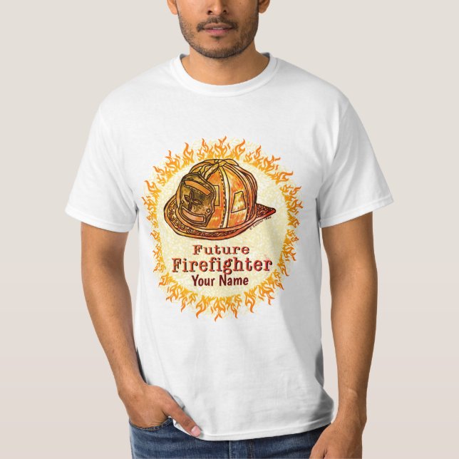 Future FireFighter Helmet  t-shirt (Front)