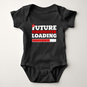 Future Firefighter Loading Black Bodysuit T-shirt