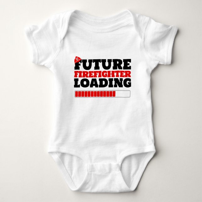Future Firefighter Loading Bodysuit T-shirt (Front)