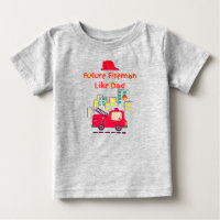 Future Fireman Like Dad Hand Drawn