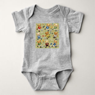 Future Footie Star Team Teddy Baby Bodysuit