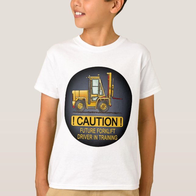 Future Forklift Truck Driver Kids T-Shirt (Front)
