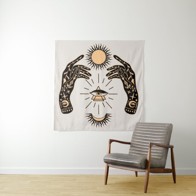 Future Forseen / Fortune Teller Palm Reader Tapestry (In Situ)