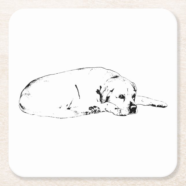 Future Gaze Square Paper Coaster (Front)