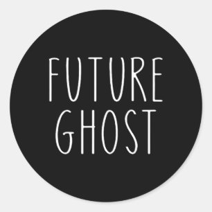 Future Ghost Diy Halloween Costume  Classic Round Sticker