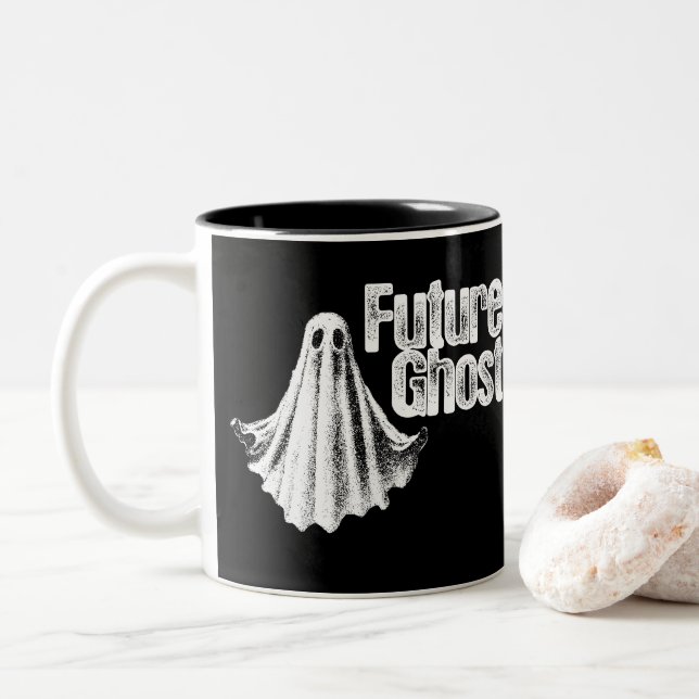 Future Ghost Two-Tone Coffee Mug (With Donut)