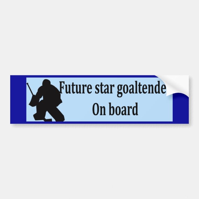 Future Goaltender Bumper Sticker (Front)