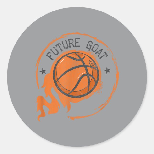 Future Goat Basball Classic Round Sticker (Front)