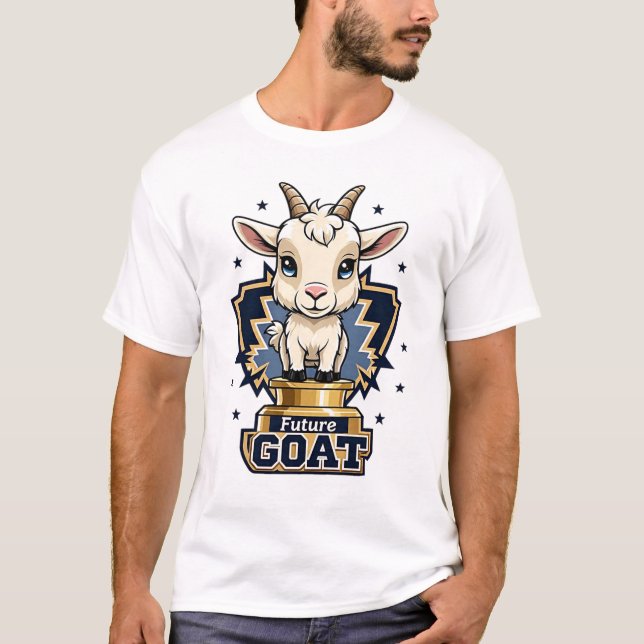 Future GOAT Motivational Gym Workout Mens T-Shirt (Front)