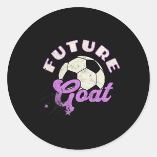Future Goat Soccer Classic Round Sticker