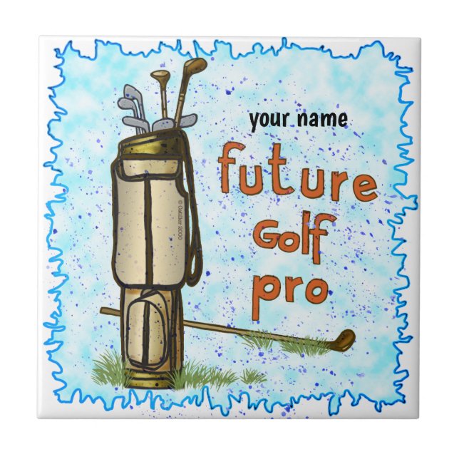 Future Golf Pro  Ceramic Tile (Front)