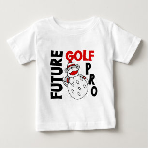 Future Golf Pro Sock Monkey Baby T-Shirt