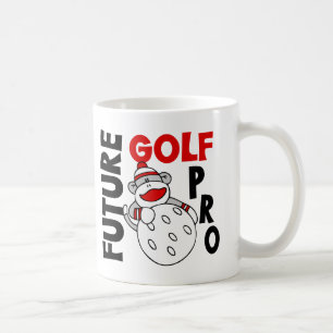 Future Golf Pro Sock Monkey Coffee Mug