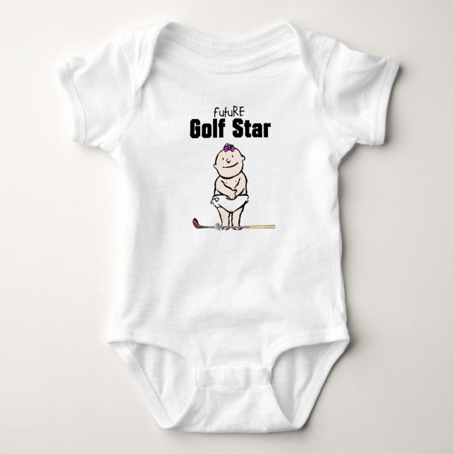 Future Golf Star Baby Girl T-shirts or One Piece (Front)