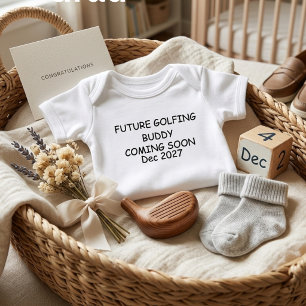 Future Golfing Buddy Baby Bodysuit Golf Pregnancy
