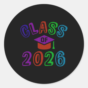 Future Graduation Cl Of 2026 8th Grade Last Day Sc Classic Round Sticker
