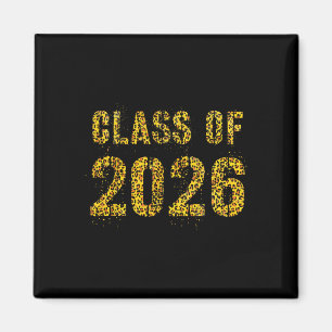 Future Graduation Cl Of 2026 Leopard Print 9th Gra Magnet