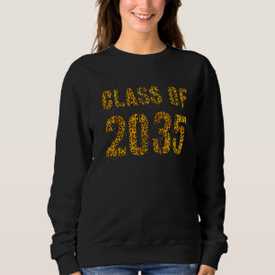 Future Graduation Class Of 2035 Leopard Print Kind Sweatshirt