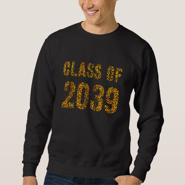 Future Graduation Class Of 2039 Leopard Print Baby Sweatshirt (Front)
