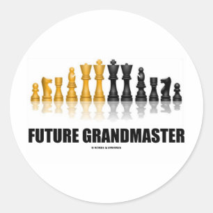 Future Grandmaster (Chess Set) Classic Round Sticker
