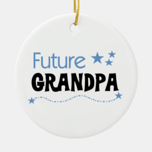 Future Grandpa Tshirts and Gifts Ceramic Tree Decoration