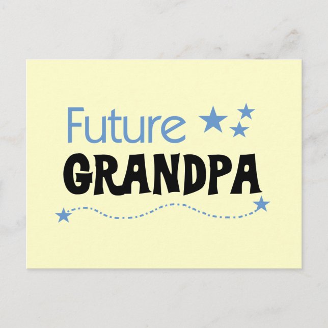 Future Grandpa Tshirts and Gifts Postcard (Front)