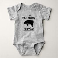 Future Grill Master cute bodysuit for newborn baby