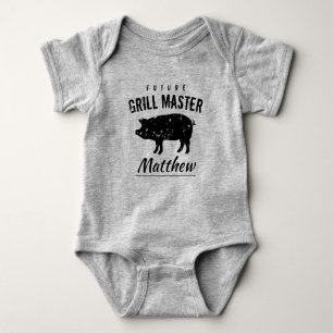 Future Grill Master cute bodysuit for newborn baby