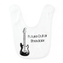 "Future Guitar Shredder" Baby Bib