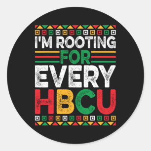 Future Hbcu Black History Month I'm Rooting For Ev Classic Round Sticker