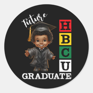 Future Hbcu Colleges Graduate Black History Black  Classic Round Sticker