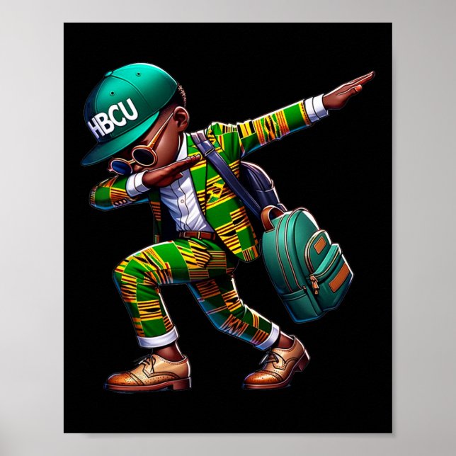 Future Hbcu Grad 100 Days Of School Black History  Poster (Front)