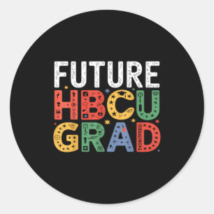 Future hbcu grad black boy graduation hbcu black classic round sticker