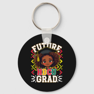 Future Hbcu Grad Black Girl Afro Kids Black Histor Key Ring