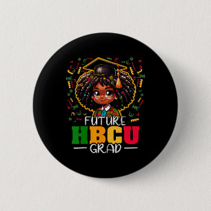 Future Hbcu Grad Black Girl Kids Graduation Hbcu 1 6 Cm Round Badge
