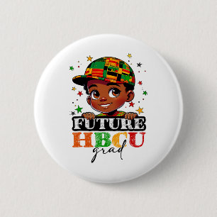 Future Hbcu Grad Black History Boys Kids Graduatio 6 Cm Round Badge