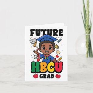 Future Hbcu Grad Boy Black History College Graduat Card