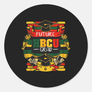Future Hbcu Grad Boys Girls Kids Graduation Hbcu J Classic Round Sticker