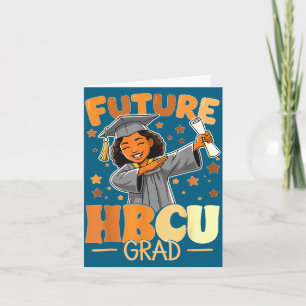 Future hbcu grad dabbing girls college graduation card