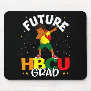 Future hbcu grad graduate afro black boy college mouse pad