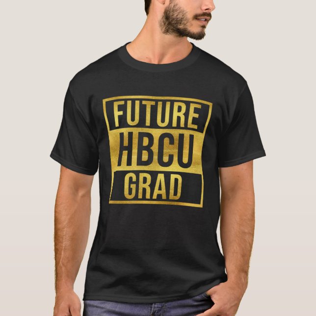 Future HBCU Grad Graduate Afro Boys Girls College  T-Shirt (Front)